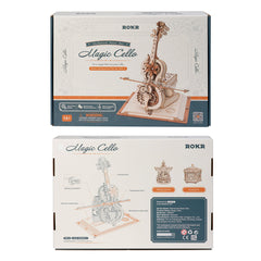 Rolife ROKR Magic Cello Mechanical Music Box 3D Wooden Puzzle AMK63