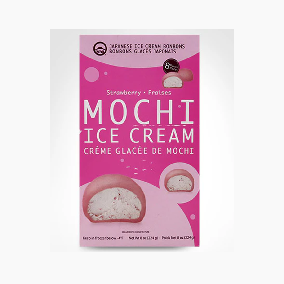 MT FUYO MOCHI STRAWBERRY ICE CREAM 224g