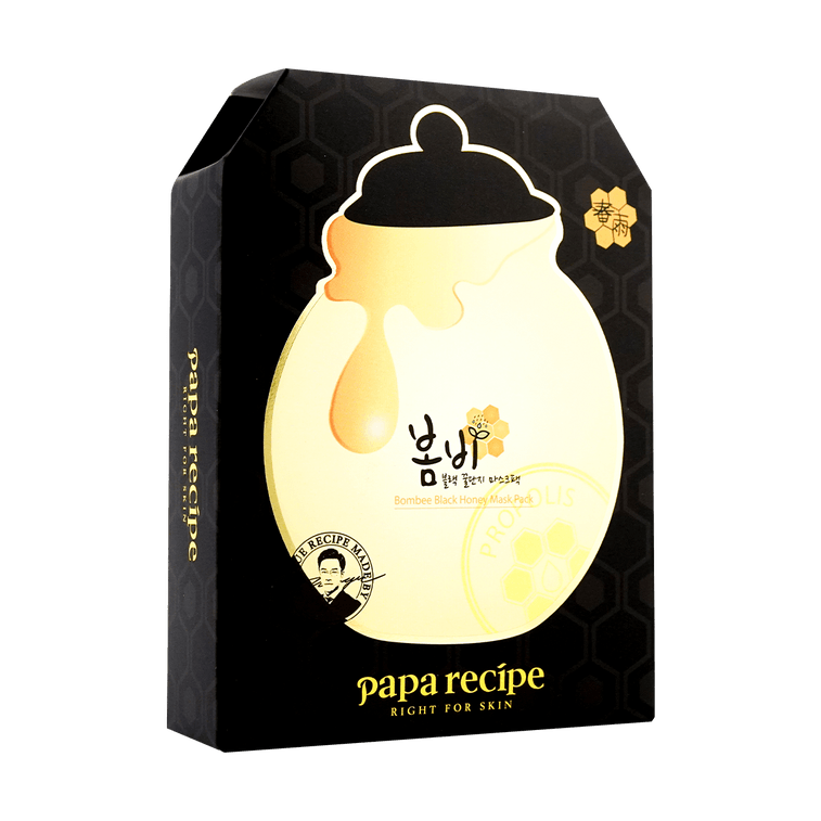 KOREA PAPARECIPE HONEY SHEET PACK BLACK