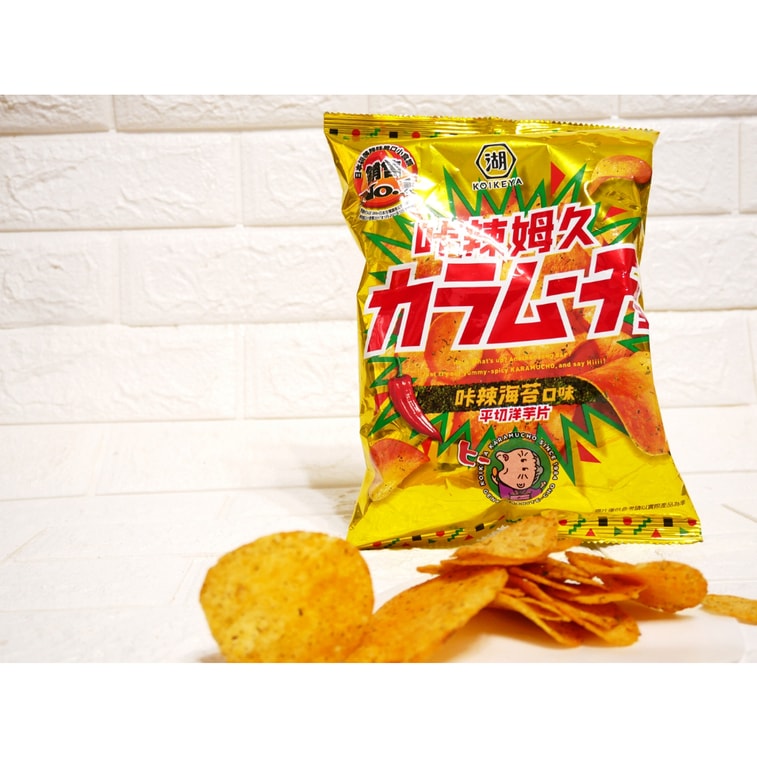 KOIKEYA POTATO CHIPS SPICY SEAWEED