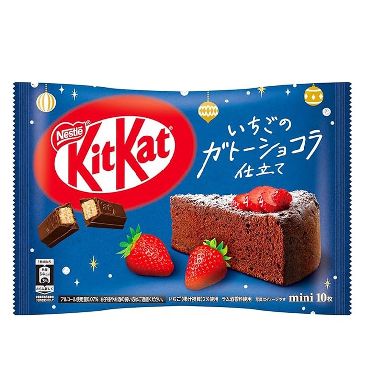 NESTLE KITKAT STRAWBERRY CHOCOLATE CAKE MINI BISCUIT