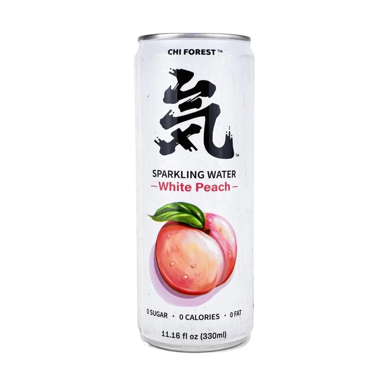 White peach Sparkling Water , Flavored Sparkling Water, 0 Sugar and 0 Calorie Bubbly Water, 11.15fl oz