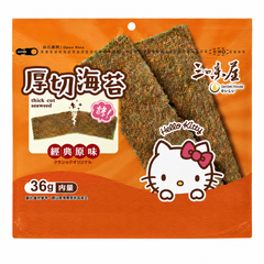 SWW KITTY THEME THICK SLICE SEAWEED- SALT & PEPPER FLAVOR