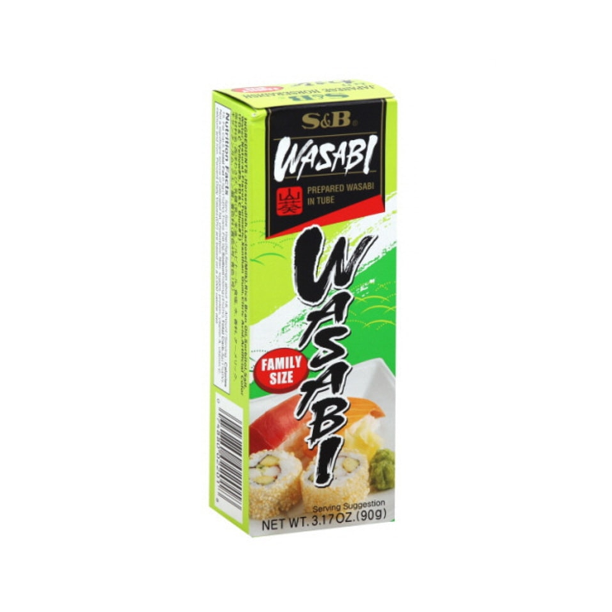 S&B Prepared Wasabi in Tube Family Size 90g