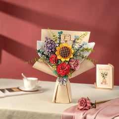 Rolife Rowood DIY Wooden Flower Bouquet 3D Wooden TW01H