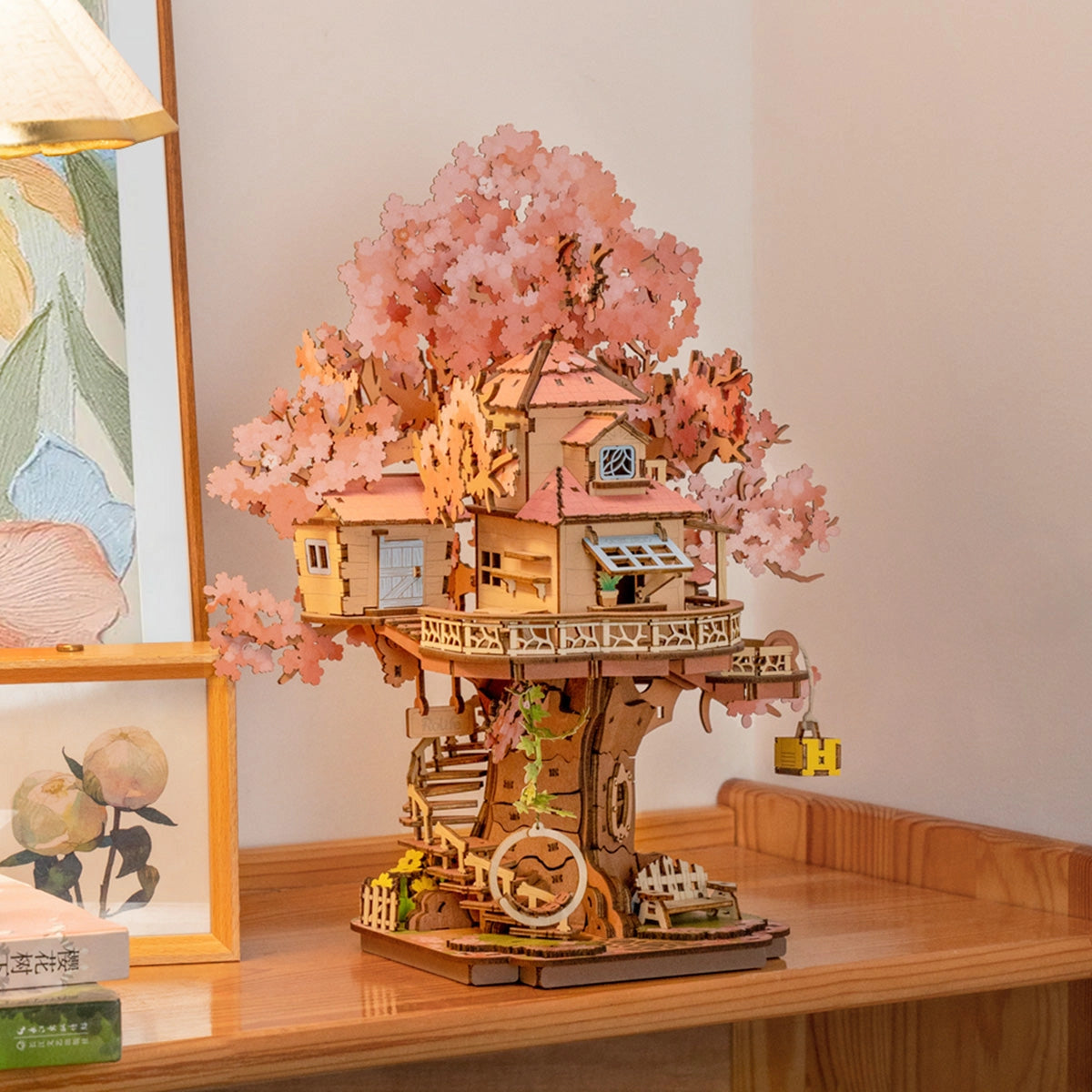 Sale Rolife 3D Wooden Puzzle - Sakura Tree House TGS04