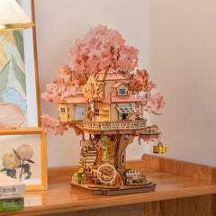 Sale Rolife 3D Wooden Puzzle - Sakura Tree House TGS04