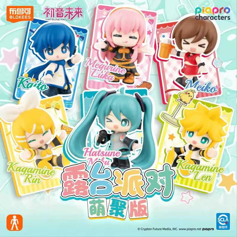 Blokees Hatsune Miku Moe Collection Ver 1 Terrace Party Building Blocks Action Figure Blind Box
