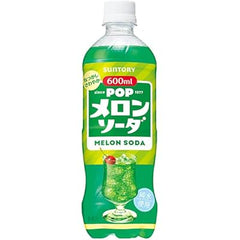 SUNTORY SOFT DRINK POP MELON SODA 600ML