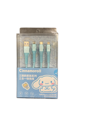 THREE IN ONE CHARGER CABLE- SANRIO CINNAMOROLL