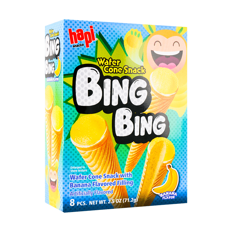 HAPI BING BING CONE SNACK BANANA