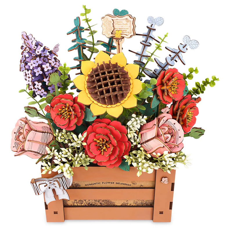 Rolife Rowood Wooden Bloom Box DIY 3D Puzzle