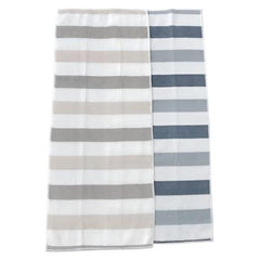 MF face towel ﬂufy stripe