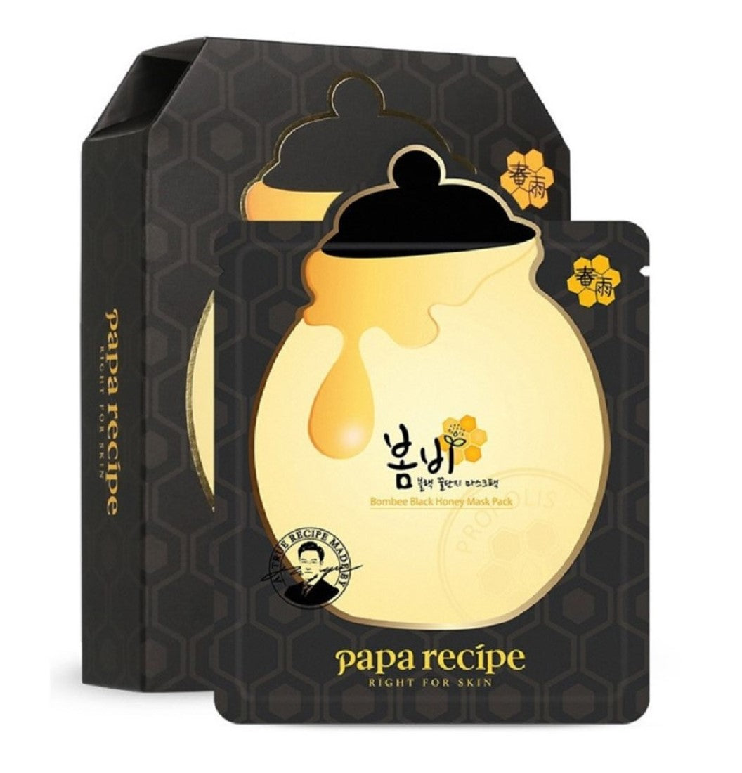 KOREA PAPARECIPE HONEY SHEET PACK BLACK