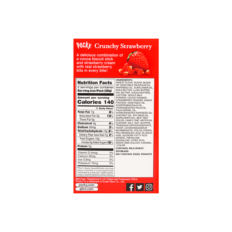 GLICO POCKY CRUNCHY STRAWBERRY