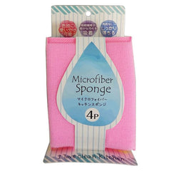 Microﬁber kitchen sponge 4p