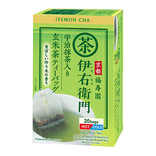 IYEMON Cha Japanese Tea Matcha Blend Genmaicha TEA BAG