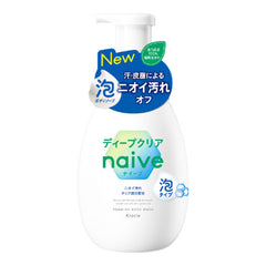 KRACIE NAIVE BODY SOAP DEEP CLEAR FOAM 600ML