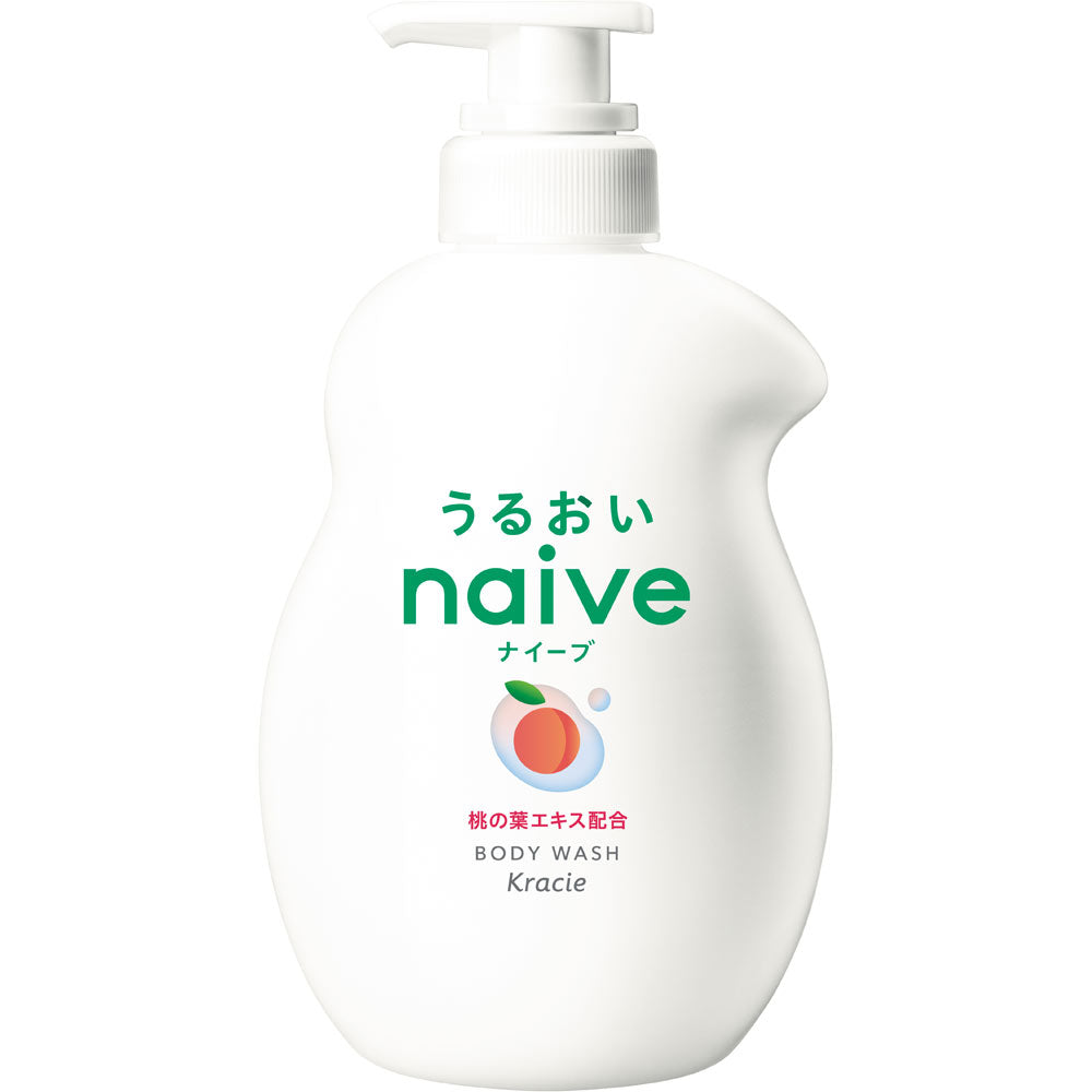 KRACIE NAIVE BODY SOAP PEACH PUMP,530ML