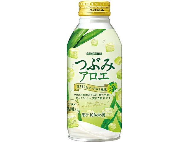 SANGARIA Tsubumi Aloe Juice 380g Bottle Can