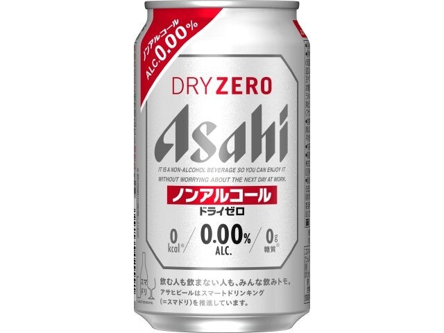 ASAHI DRY ZERO SOFT DRINK 350ML