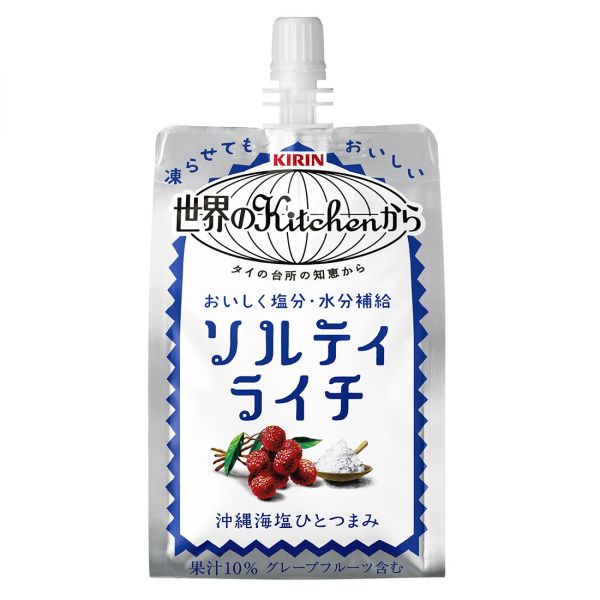 Kirin Salty Litchi Pouch Jelly 10.5oz