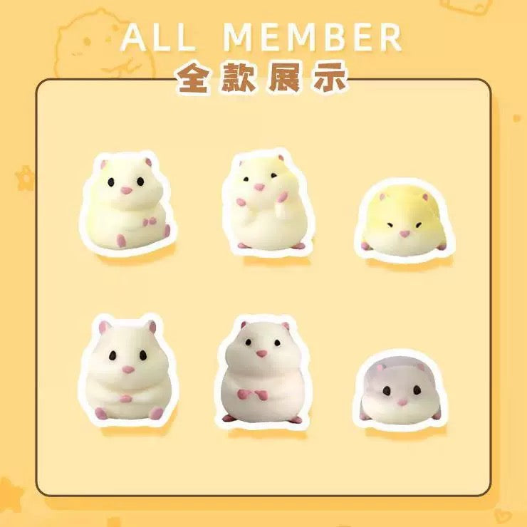 Hamster travel - Cute hamster can squishy toy blind box