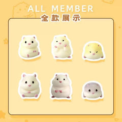 Hamster travel - Cute hamster can squishy toy blind box