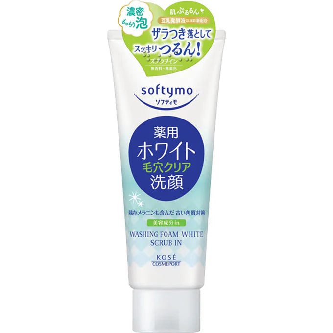 KOSE SOFTYMO SUOER FACE FOAM WHITE FORM PORES 150G