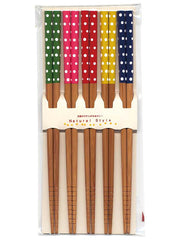 TANAKA HASHI POLKA DOT CHOPSTICK 5 PAIR