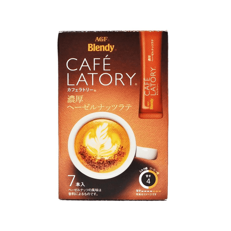 AGF Blendy Cafe Latory Stick Rich Hazelnut Latte 7P
