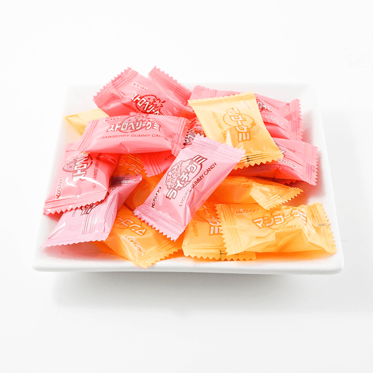 KASUGAI MIX  Lychee Mango Strawberry  Fruits Gummy CANDY 102g