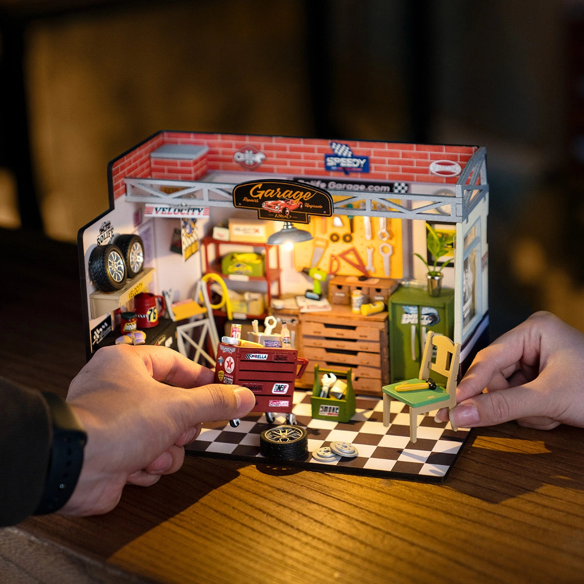 Sale Rolife DIY Miniature House Kit - Garage Workshop DG165