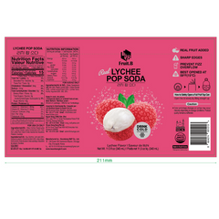 FRUIT.B LYCHEE POP SODA 340ml