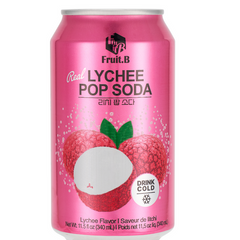 FRUIT.B LYCHEE POP SODA 340ml