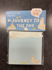 Duck Journeys to the Zoo Memo Sheet