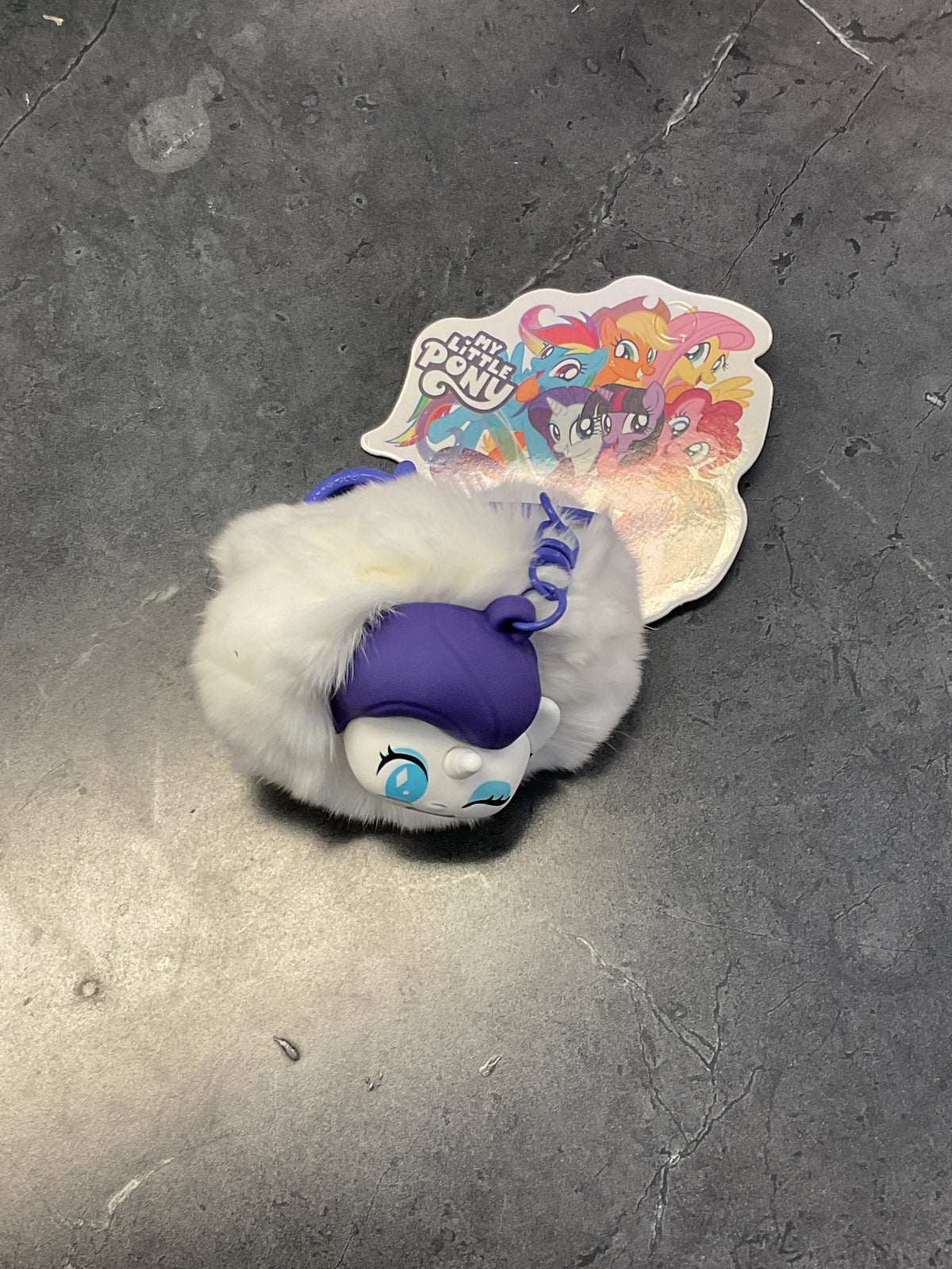 My little pony purple cute keychain