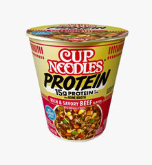 NISSIN FOODS CUP NOODLE PROTEIN RICH & SAVORY BEEF