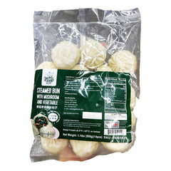STEAMED BUN WITH MUSHROOM AND VEGETABLE
