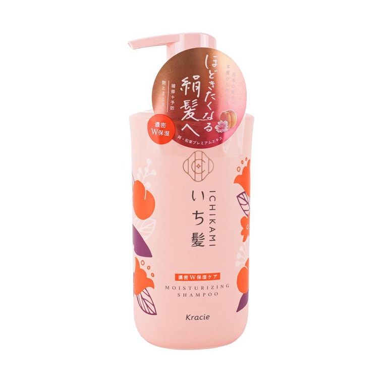KRACIE ICHIKAMI MOISTURIZING SHAMPOO PUMP,480ML
