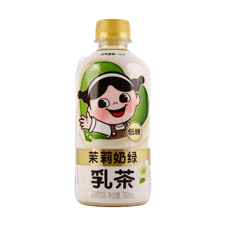Genki FOREST Classic Milk Tea Jasmine Flavor,low calorie, 12.17 fl oz