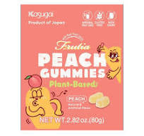 KASUGAI FRUTIA PLANT BASED GUMMY PEACH