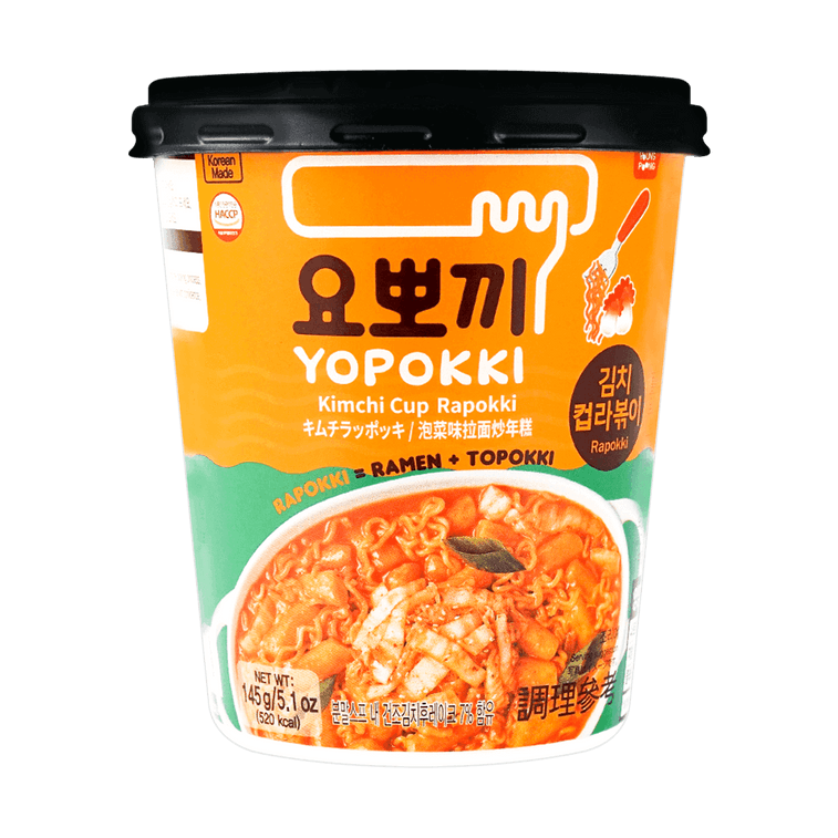 YOPOKKI(KIMCHI RAPOKKI -CUP) RICE CAKE145g