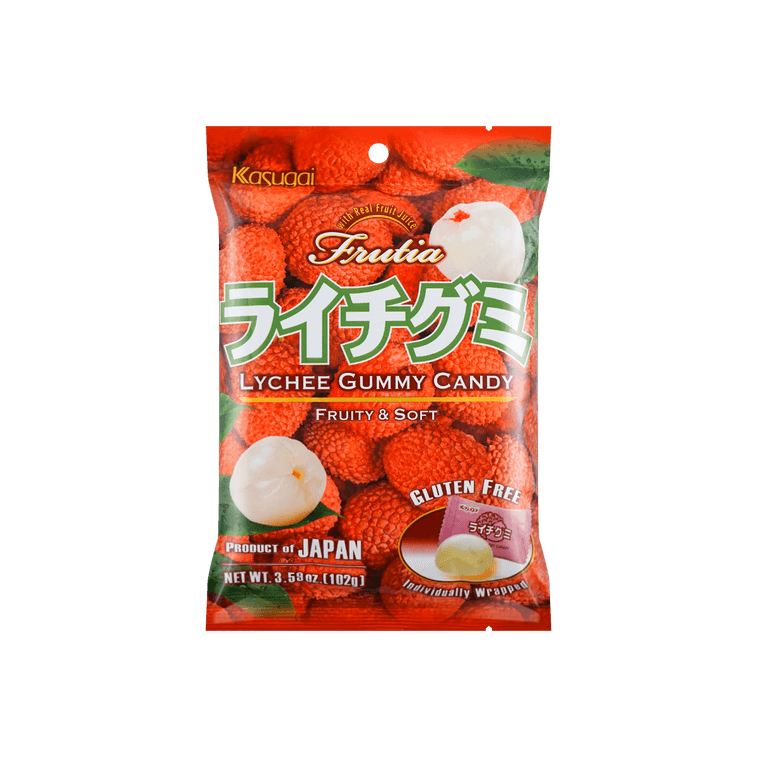 KASUGAI Lychee Gummy Candy