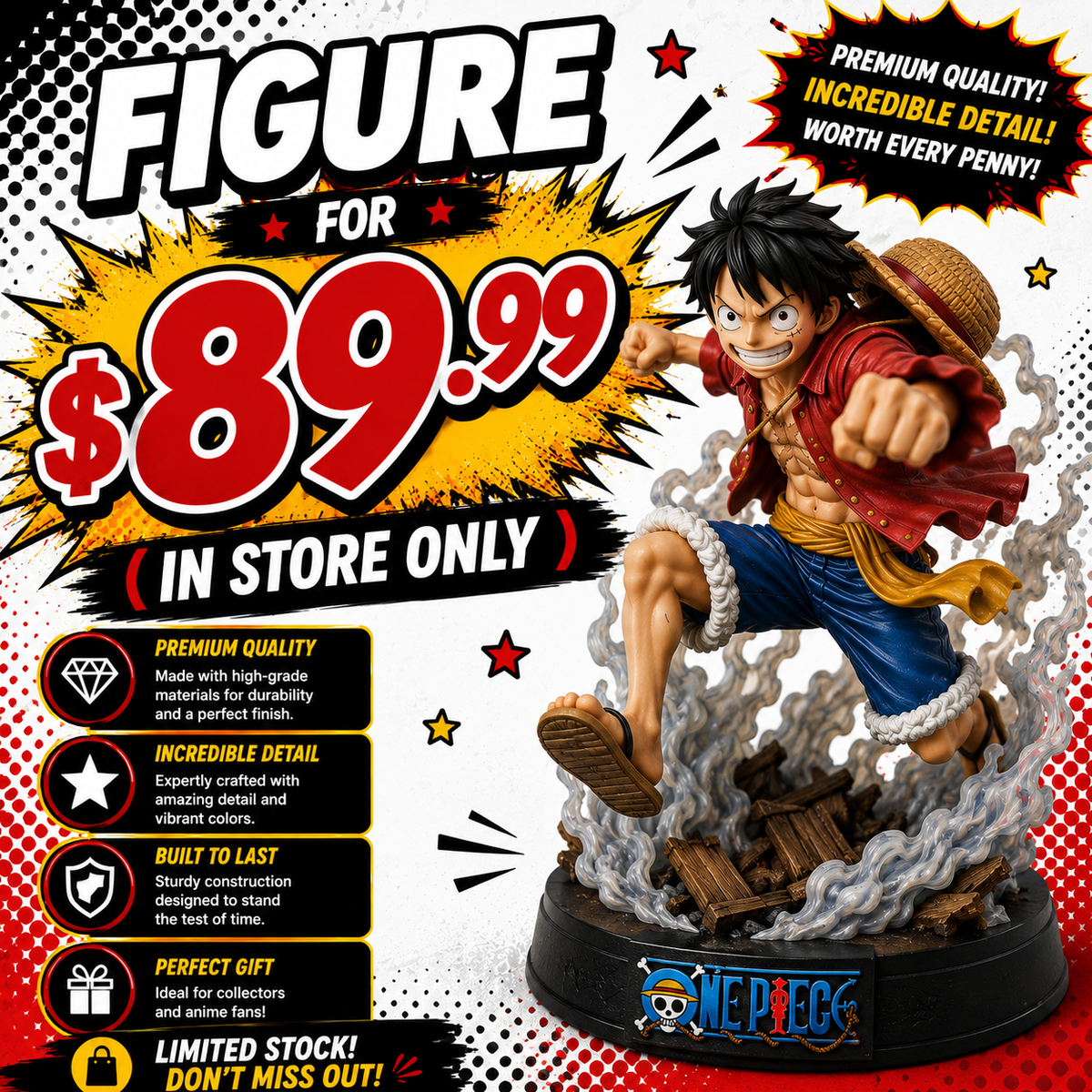 FIGURE FOR $89.99 (IN STORE ONLY)