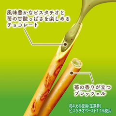 LOTTE Toppo Chocolate and Pretzel Stick Pistachio & Strawberry 2P 72g