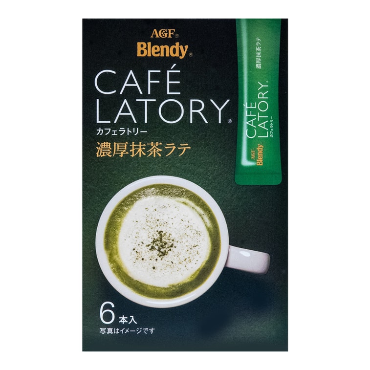 AGF Blendy Cafe Latory Stick Rich Matcha Latte 6P