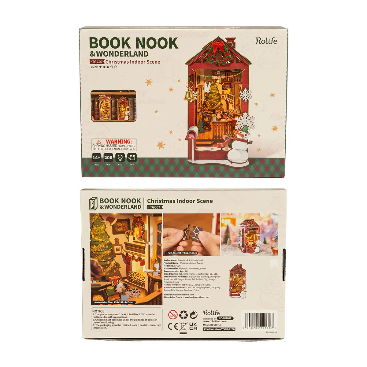 Rolife DIY Book Nook - Christmas Indoor Scene TGC07