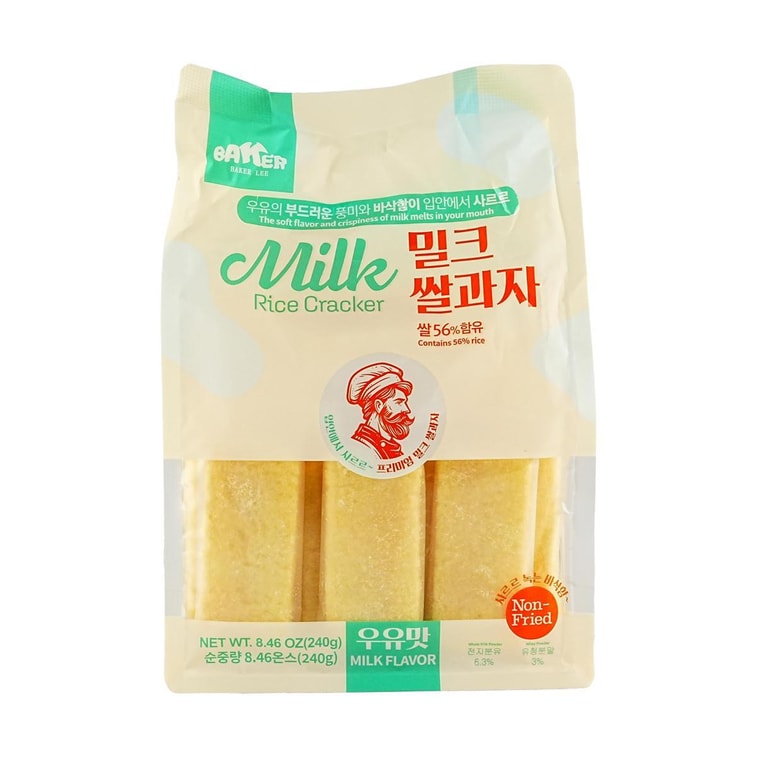 Baker Lee Milk Rice Cracker (Milk Flavor)