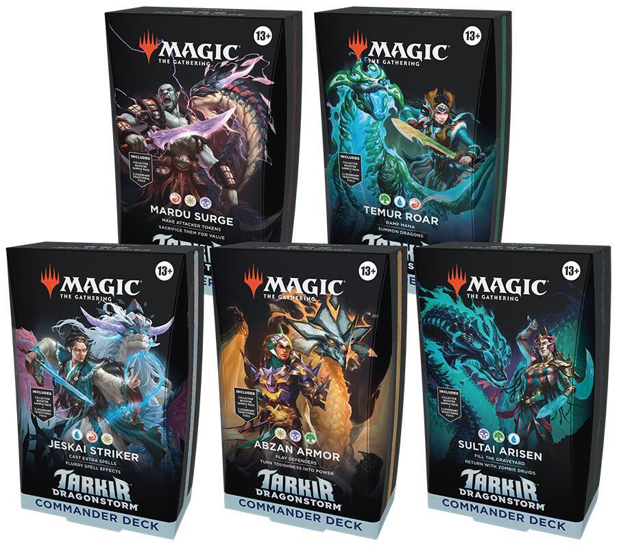 Tarkir: Dragonstorm Commander Deck Case - Commander: Tarkir: Dragonstorm Set of 5